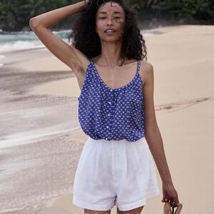 DOEN Larue shorts/ salt/ linen & cotton